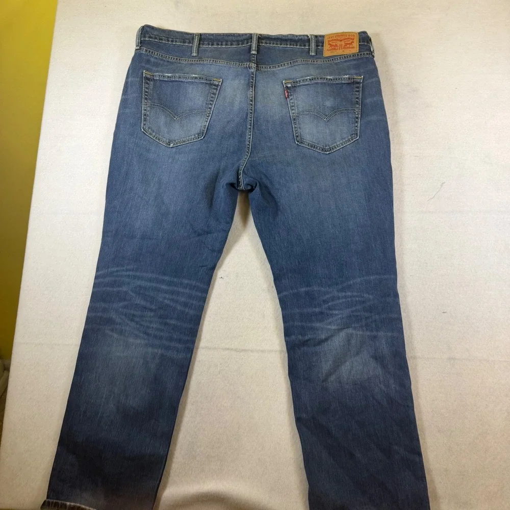 Levis 541 Athletic Taper Mens Blue Denim Jeans 44x32 Medium‎ Wash 18757-0002